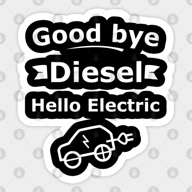 electric Electric Car Sticker TeePublic